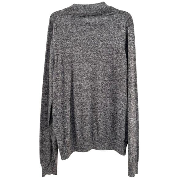 Preppy 14th & Union Men’s Gray Knit Crewneck Sweater Size L Casual Classic - Picture 2 of 5